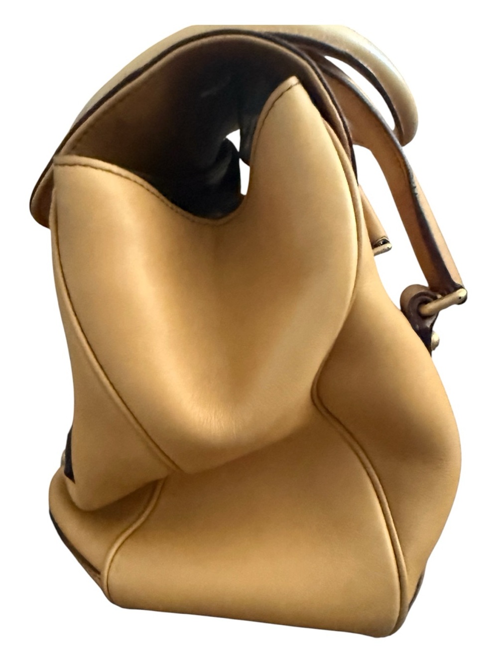 Gucci Tom Ford Era Horsebit Chain Satchel Tan Camel Leather Gold Hw F03/S04 - Picture 9 of 16